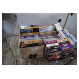 Two Boxes of VHS & DVD Movies