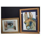 Framed & Signed Original Watercolor Painting Of A