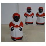 Vintage Black  Americana Mammy Bell, Salt & Pepper