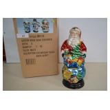 12' Mercury Glass Santa With Gift Sack - Has Box