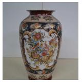 Vintage Japanese Satsuma Moriage Vase - Has Been