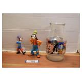 Goofy Porcelain Figurine, Ornament & Vintage Juice