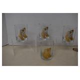 VTG Culver Lowball Glass Set (4)
