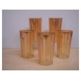 Vintage Jeannette, Marigold Iridescent Glasses