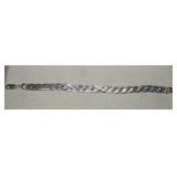 Braided Sterling Italy Bracelet 7.09g