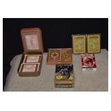 Four Decks of Cards and Box of Harley Davidson