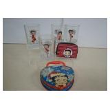 Betty Boop Collector Glasses , Coin Wallet & Tin