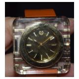 Tory Burch Three Hand Model Swiss Watch, Orange