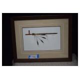 Famed K. Schmidt Ceremonial Pipe Hawk Print
