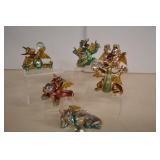 Six Franklin Mint 'Mood Dragons'