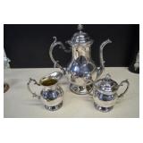 Excellent Silver Plate Tea Set