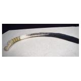 Hand Crafted  Animal Bone Painted Like A Feather