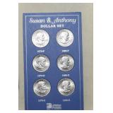 (6) S.B. Anthony Dollars 1979P-D-S & 1980 P-D-S