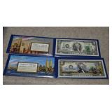 Two 10th & 11th Anniv. World Trade Center $2 Bills