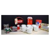 Large Collection Of Coca-Cola Items,Cups,Ornaments