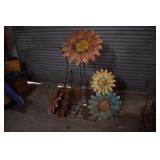 Metal Sunflower Sculpture