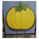 Large Metal Pumpkin Yard Stake 38'x30'
