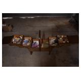 Accordion Wood Sewing Box W/ Supplies