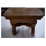 Rustic Heavy Wooden Stool