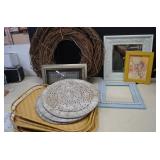 Pictures and Frames, Placemats, Wreath Material
