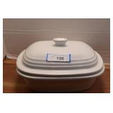 Pampered Chef Stoneware Deep Covered Roasting Pan