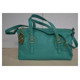 Onna Ehrlich Derin Turquoise Pebbled Purse