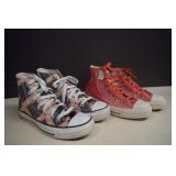 2 Pair Of Converse All Star High-Top Sneakers,