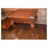 Occasional Table with Wrought Iron Trim