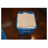 Tote Full Of 60' Round Tablecloths