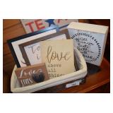 Basket of  Five Wedding Placards