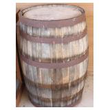 Vtg Whiskey Barrel (Located On Front Porch)