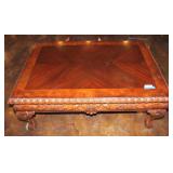 Beautiful Carved Wood  Chippendale Coffee Table