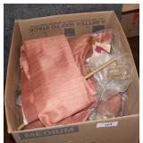 Box Of Vintage Pleated Curtains