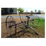 Antique Hay Rake. Tractor Pull, Can Dump from Seat