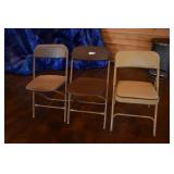 Three Folding Chairs