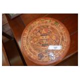 Small Wooden Mayan Calendar Decor