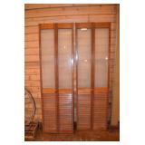 Pair of Etched Glass Bi-fold Doors