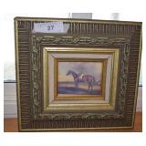 Small Well Framed Horse on the Beach Scene