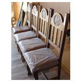 Four More Rustic Dining Table Chairs