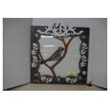 Hand Painted Hanging Bird Frame
