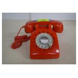 Vintage Squdin CTR307 Red Rotary Phone