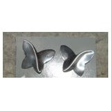 Sterling Avon Butterfly Earrings