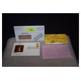 22kt Gold Plate American Indian Hoop Dance Stamp