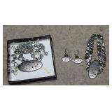 Unusual Bracelet, Earrings & Necklace