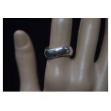 Sterling Wave Band  Size 7  8.69g