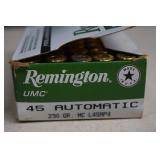 50 Rounds Of Remington 45 Automatic Ammo