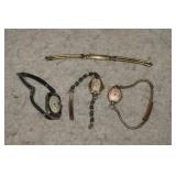 Three Ant. & Vtg Ladies Watches-Elgin, Gruen &