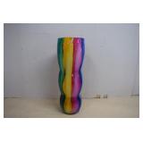 16' Multi Color Art Glass Vase