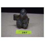 Antique Budda Pewter Ice Cream Mold