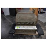 Antique Brass National Cash Register Read Notes*